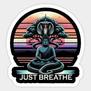 Just Breathe Sticker